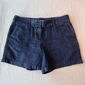 LOFT Navy Denim Short Shorts